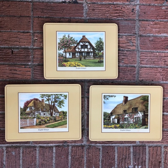 Pimpernel Dining Set Of 3 English Cottage Pimpernel Cork Back